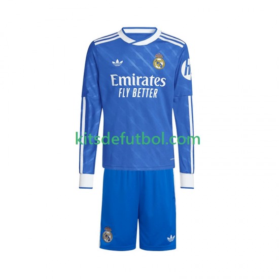 Equipación completa Niño Real Madrid Camiseta alternativa 2025-2026 Manga Larga