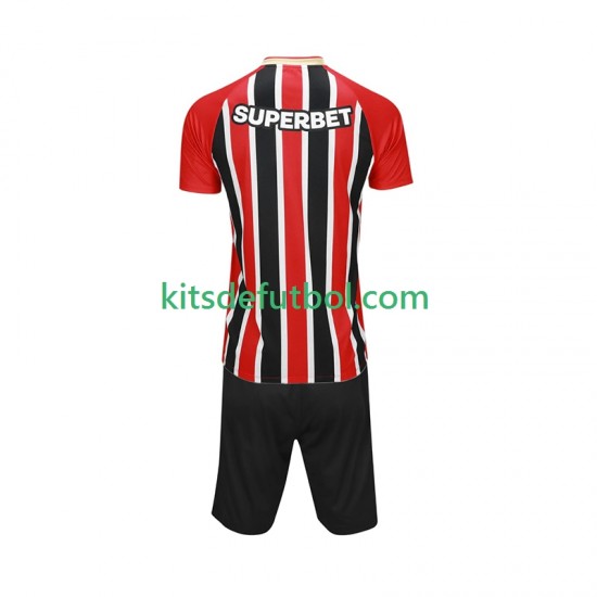 Equipación completa Niño Sao Paulo Camiseta de visitante 2025-2026 Manga Corta