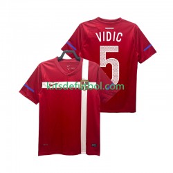 Serbia VIDIC 5 Retro 2010 Hombre Camiseta de local Manga Corta