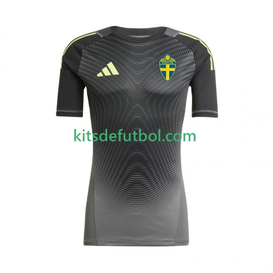 Suecia Portero Hombre Camiseta de visitante 2025-2026 Manga Corta