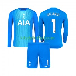 Equipación completa Niño Tottenham Hotspur Portero Guglielmo Vicario 1 Camiseta de visitante 2025-2026 Manga Larga