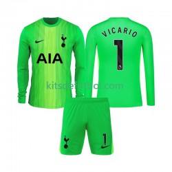 Equipación completa Niño Tottenham Hotspur Portero Guglielmo Vicario 1 Camiseta de local 2025-2026 Manga Larga