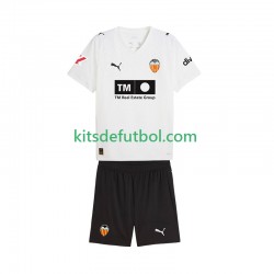 Equipación completa Niño Valencia CF Camiseta de local 2025-2026 Manga Corta