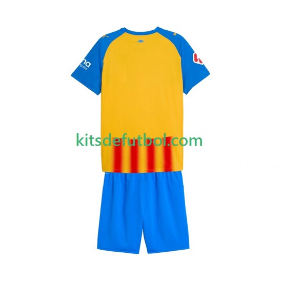 Equipación completa Niño Valencia CF Camiseta alternativa 2025-2026 Manga Corta