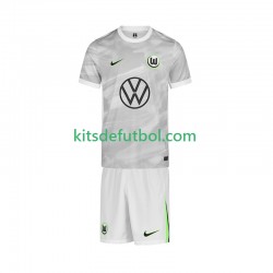 Equipación completa Niño VfL Wolfsburg Camiseta de visitante 2025-2026 Manga Corta