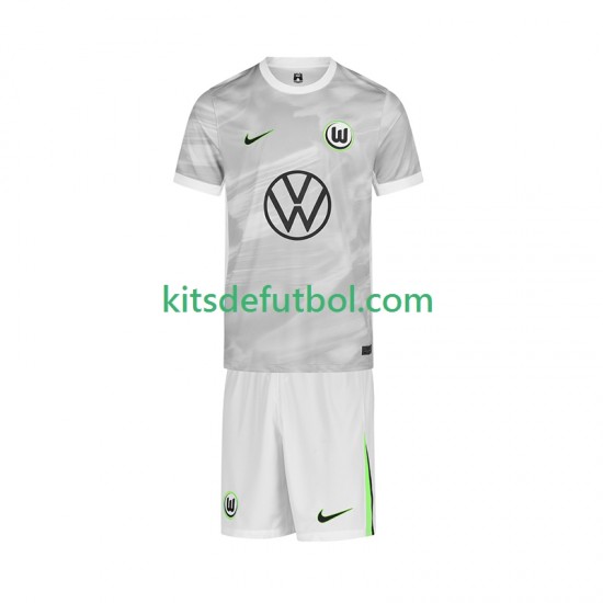 Equipación completa Niño VfL Wolfsburg Camiseta de visitante 2025-2026 Manga Corta