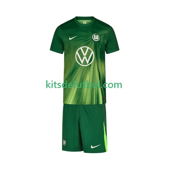 Equipación completa Niño VfL Wolfsburg Camiseta de local 2025-2026 Manga Corta